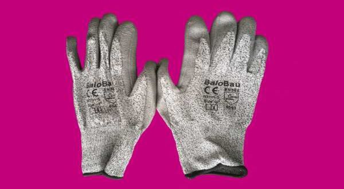 5-ös vágásbiztos munkáskesztyű - szürke