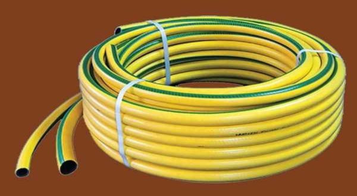 Csavarodásmentes PVC locsolótömlő - Sárga 25 m